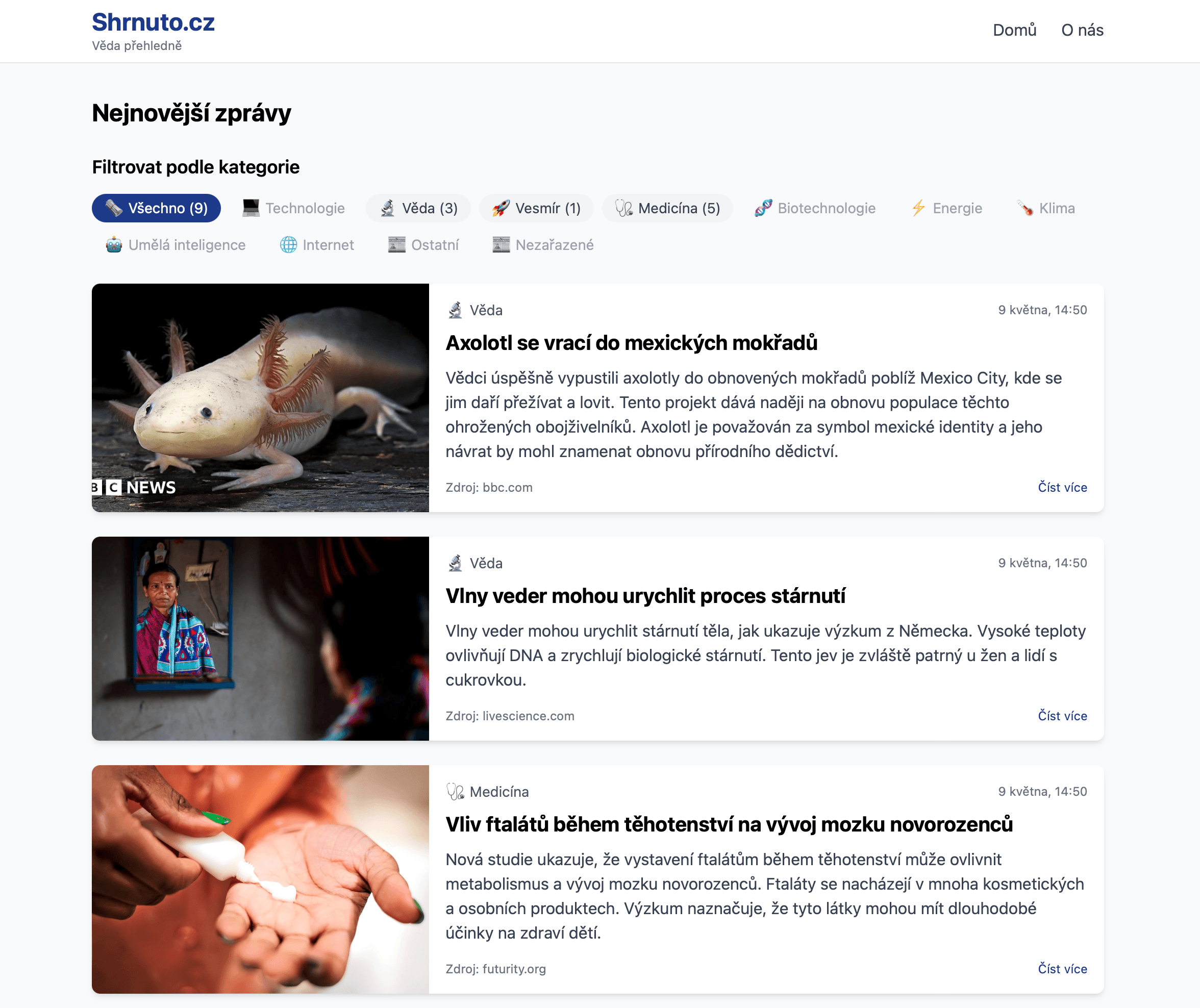 Shrnuto.cz screenshot 3